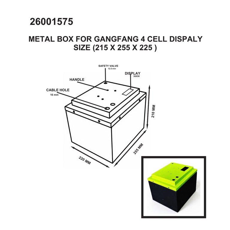 Metal Box for Ganfeng 4 Cell Display (215x255x225 mm) - Image 2